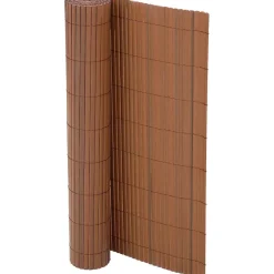 Ribelli Sichtschutzmatte, aus PVC, 120 x 400 cm, braun - B-Ware neuwertig