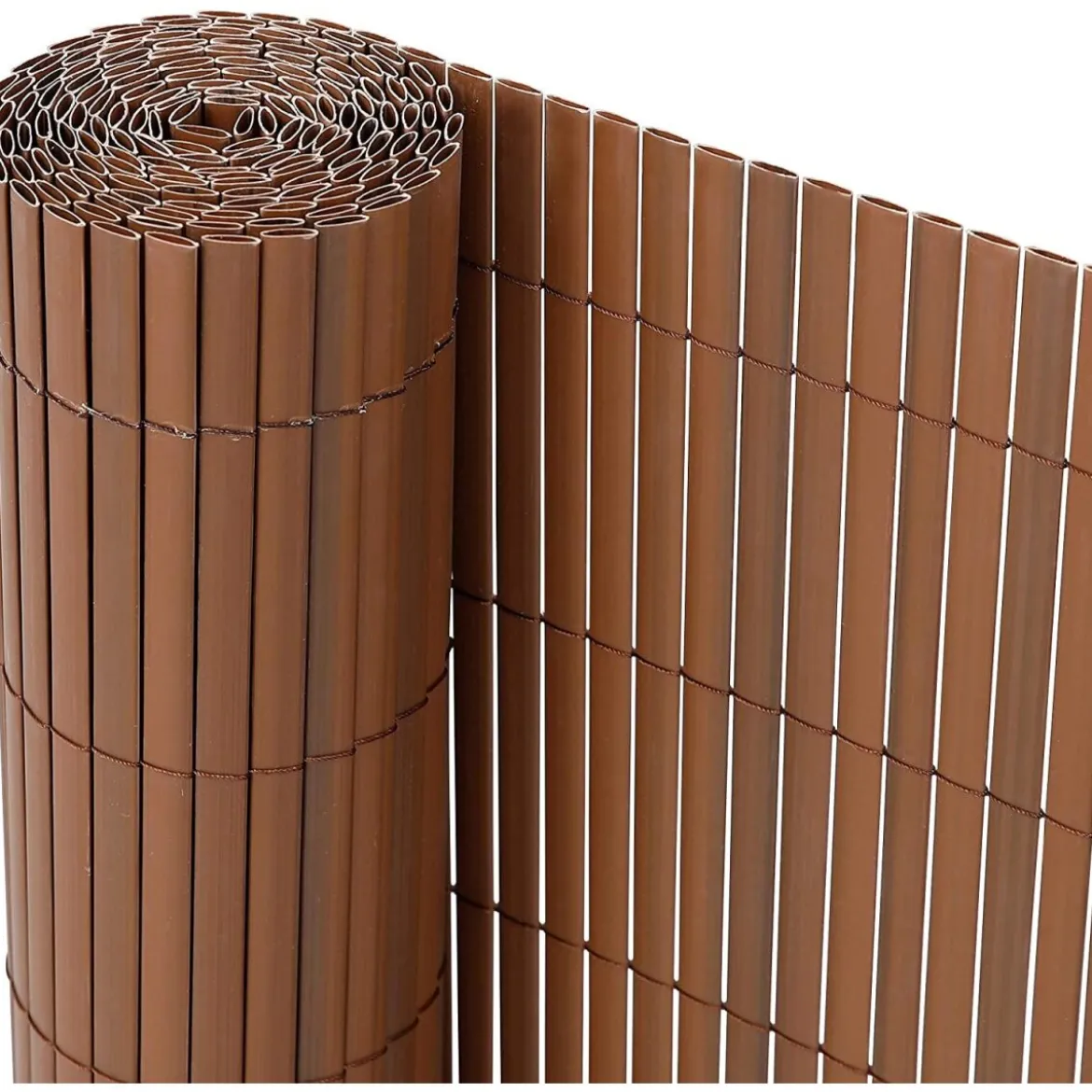 Ribelli Sichtschutzmatte, aus PVC, 90 x 400 cm, braun - B-Ware sehr gut