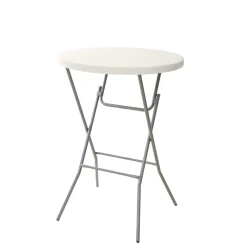 Ribelli Stehtisch Tisch Klapptisch, Ø 80 x 110 cm, Saragossagrau/sand - B-Ware neuwertig
