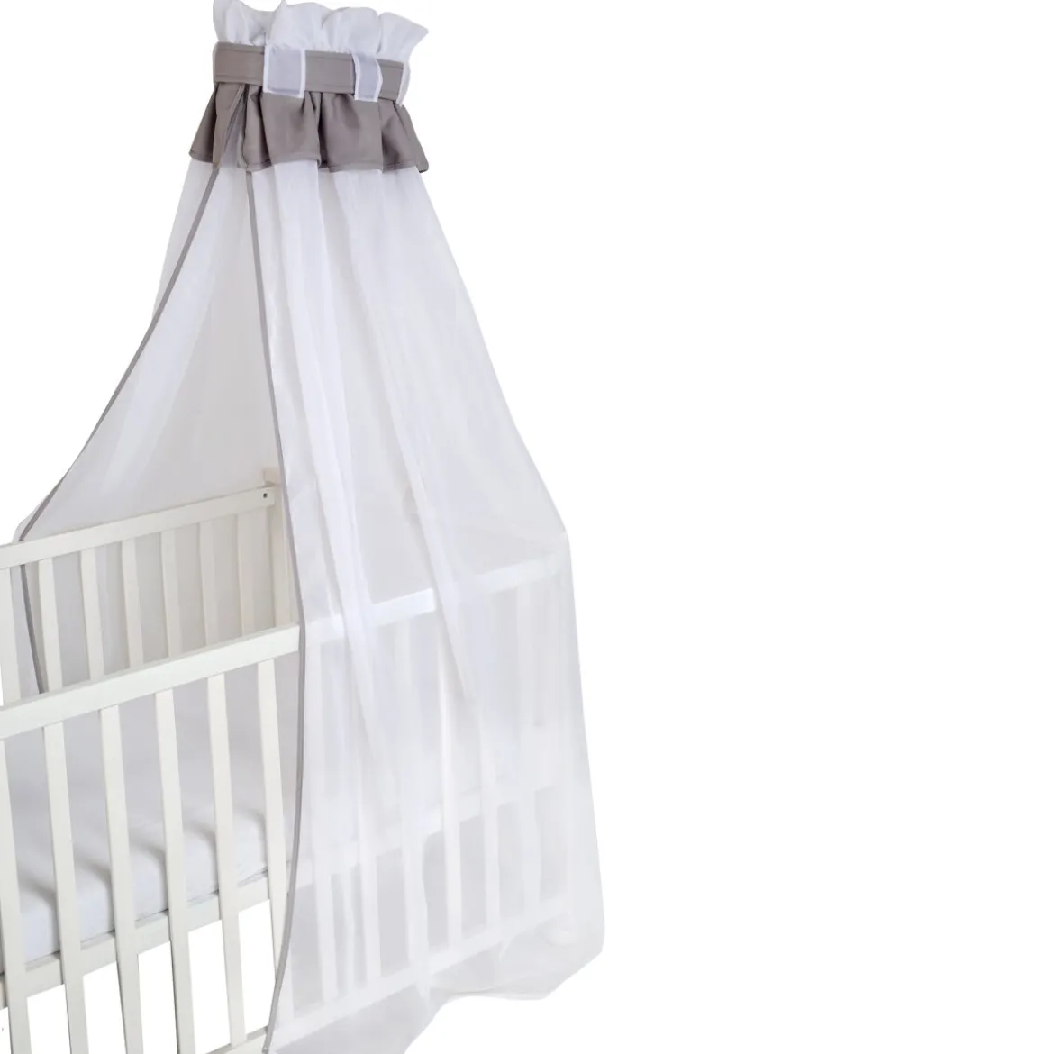 roba Himmel für Babybett, ca. 160 x 250 x 0,5 cm, hellgrau - B-Ware neuwertig