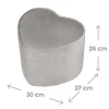 roba Kinderhocker in Herzform 'Lil Sofa', grau - B-Ware sehr gut