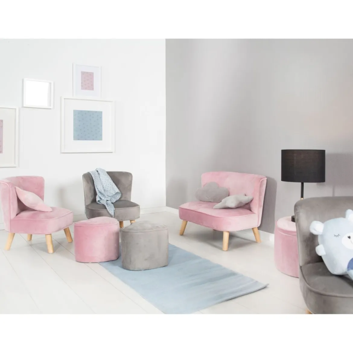 roba Kindersofa (rosa) - B-Ware neuwertig