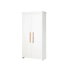 roba Kleiderschrank 'Lilo', 2-türig, weiß/natur - B-Ware sehr gut
