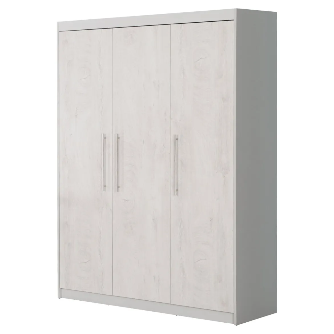 roba Kleiderschrank 'Maren 2', 3-türig, Lichtgrau/weiß - B-Ware neuwertig