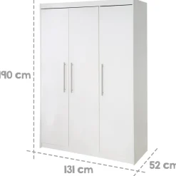 roba Kleiderschrank 'Maren', 3-türig, weiß - B-Ware sehr gut