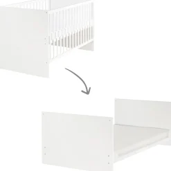 roba Kombi-Kinderbett 'Anton' 70 x140 cm, Babybett umbaubar zum Juniorbett, inkl. Umbauecken, 3-Fach höhenverstellbar - B-Ware