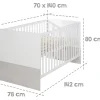 roba Kombi-Kinderbett Julia, 70 x 140 cm, weiß/Eiche - B-Ware neuwertig