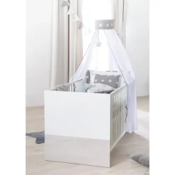 roba Kombi-Kinderbett Julia, 70 x 140 cm, weiß/Eiche - B-Ware neuwertig
