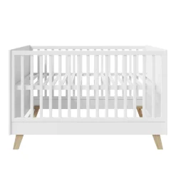 roba Kombi-Kinderbett 'Smile', 70 x 140 cm, Füße aus Eiche massiv / weiß - B-Ware sehr gut