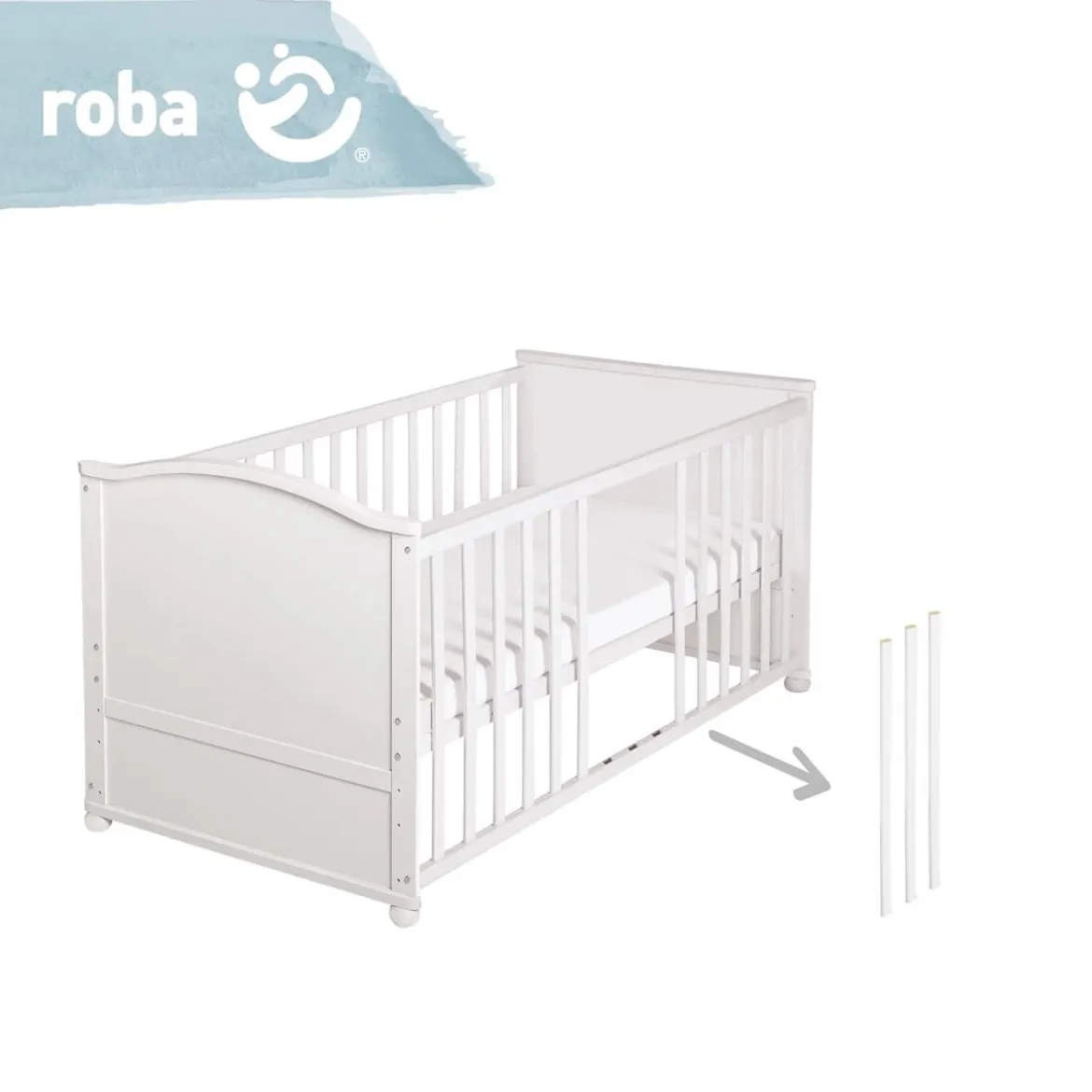 roba Komplettbettset Adam & Eule, umbaubar, 70 x 140 cm - B-Ware