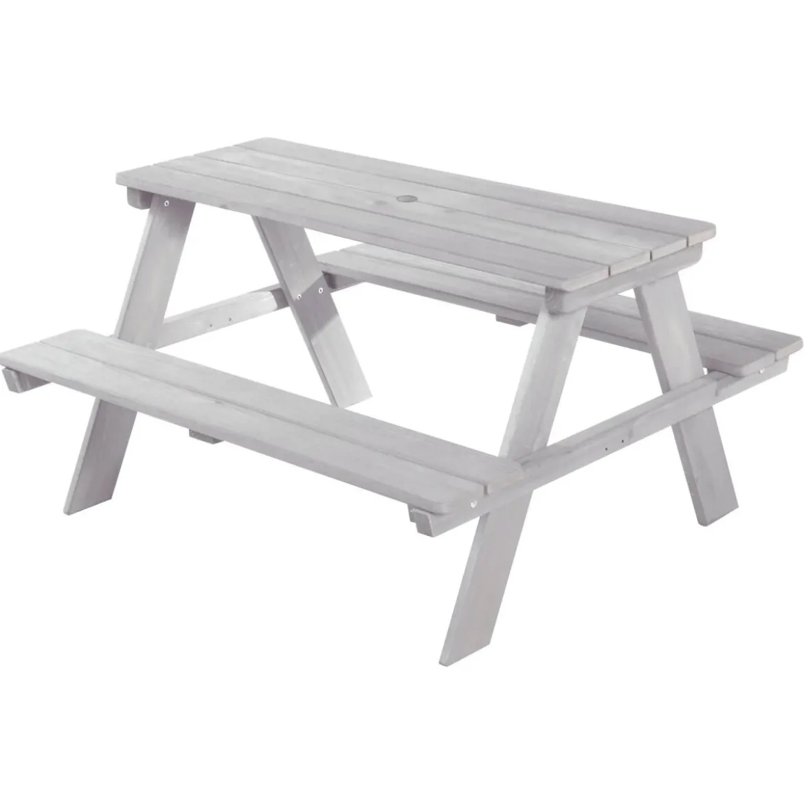 roba 'Outdoor +' Kindersitzgruppe, wetterfest, aus Massivholz, grau - B-Ware