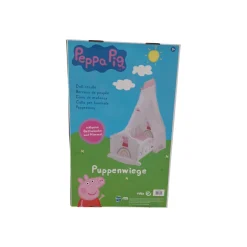 roba Puppenwiege Peppa Pig, inkl. textiler Ausstattung, weiß lackiert- B-Ware neuwertig