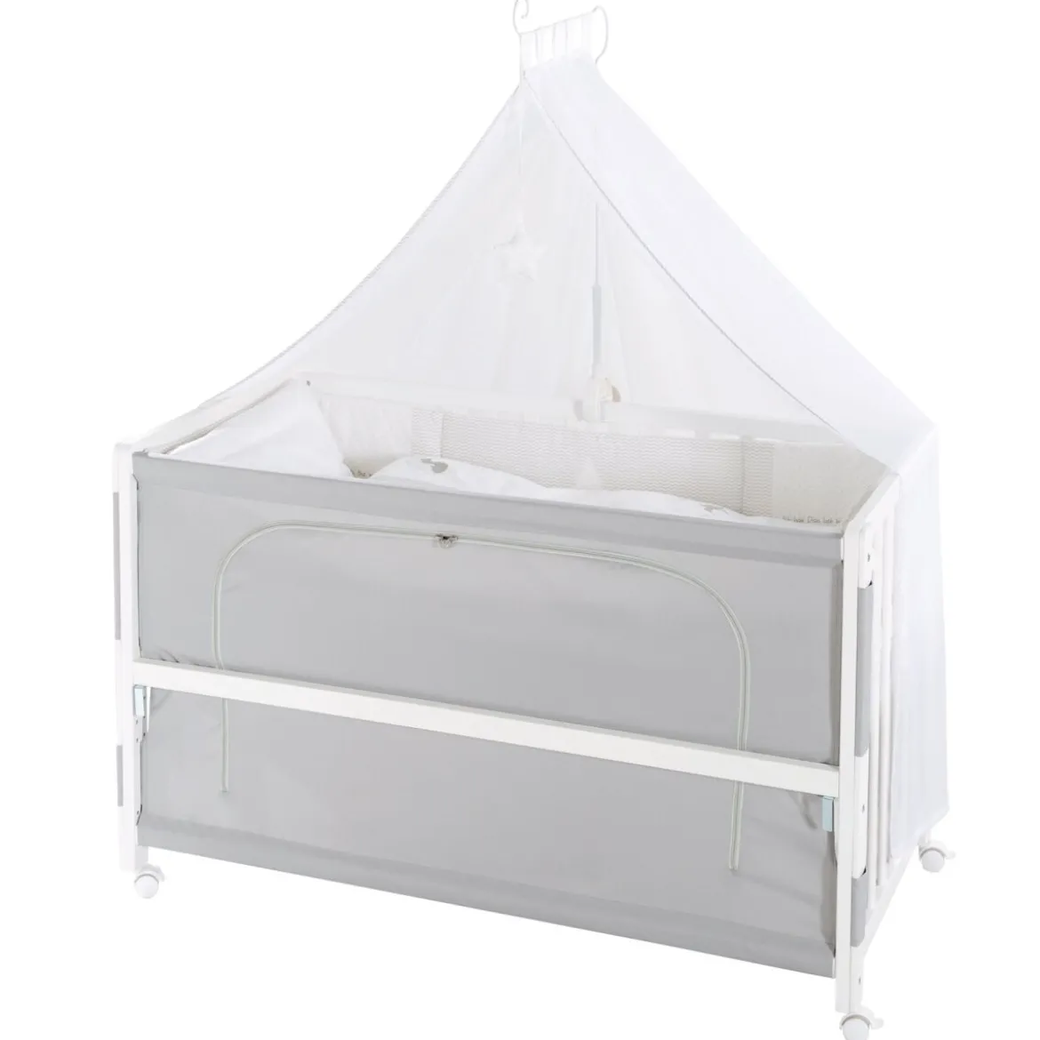 roba Room Bed 'Fox & Bunny', 60 x 120 cm, höhenverstellbar - B-Ware sehr gut