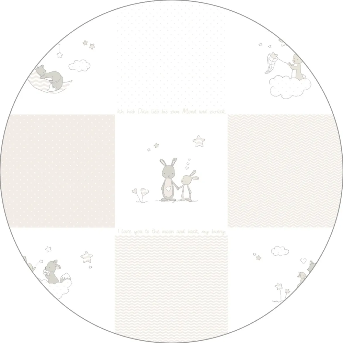 roba Room Bed 'Fox & Bunny', 60 x 120 cm, höhenverstellbar - B-Ware sehr gut