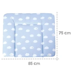 roba Wickelauflage Kleine Wolke, 85 x 75 cm, blau - B-Ware neuwertig