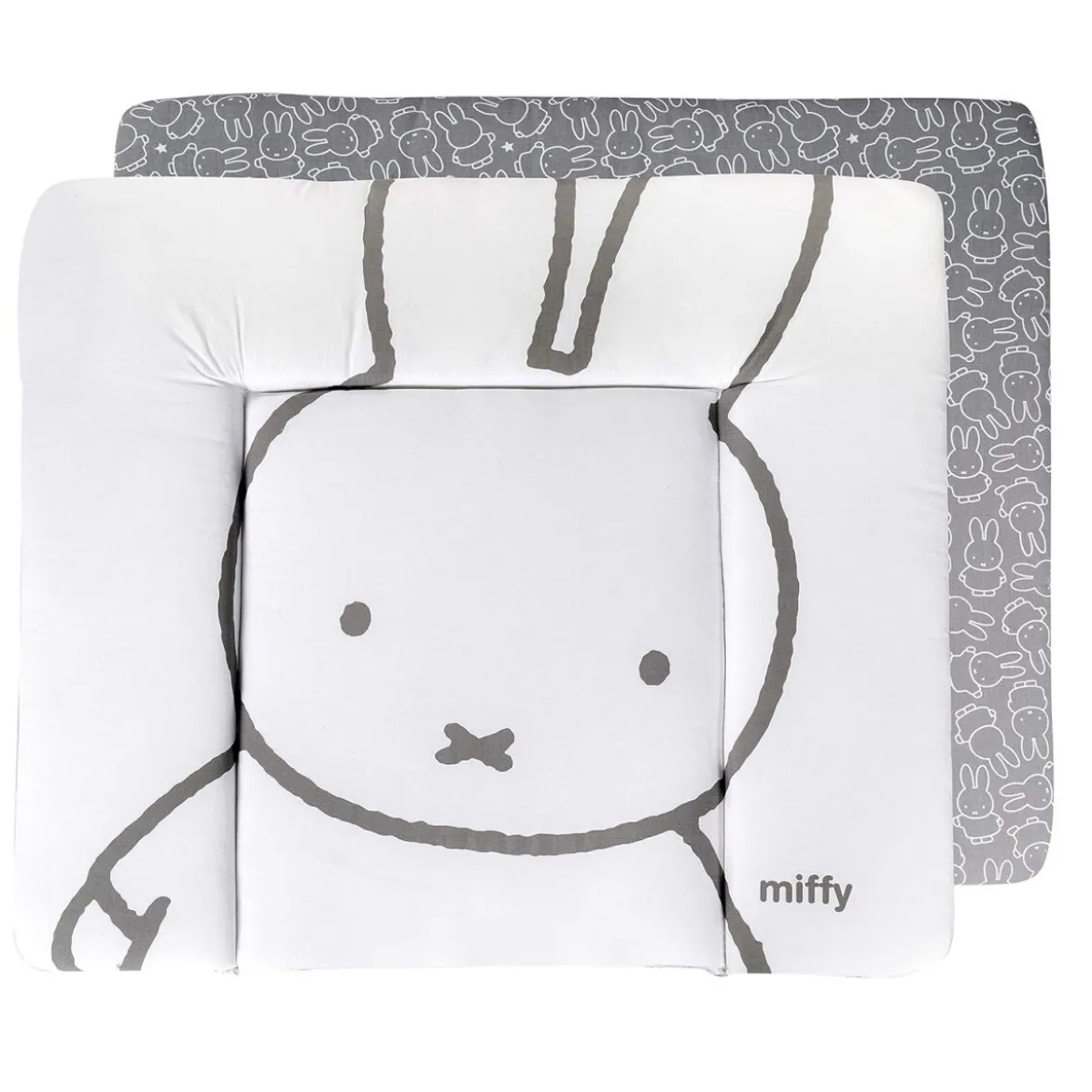 roba Wickelauflage Miffy, 85 x 75 cm, weiß/grau - B-Ware neuwertig