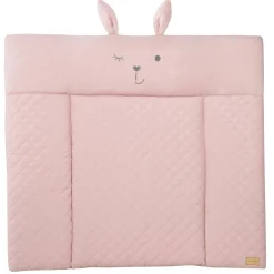 roba Wickelauflage soft 'roba Style' rosa, 85 x 75 cm, abwischbar, mit Hasengesicht 'Lily'- B-Ware