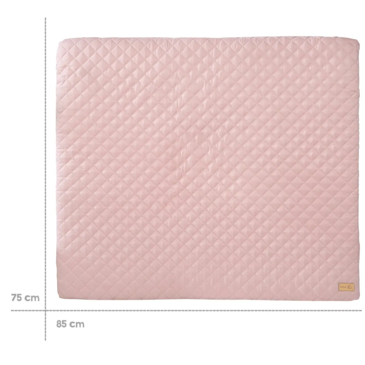 roba Wickelauflage soft 'roba Style', 85 x 75 cm, abwischbar, rosa/mauve - B-Ware neuwertig