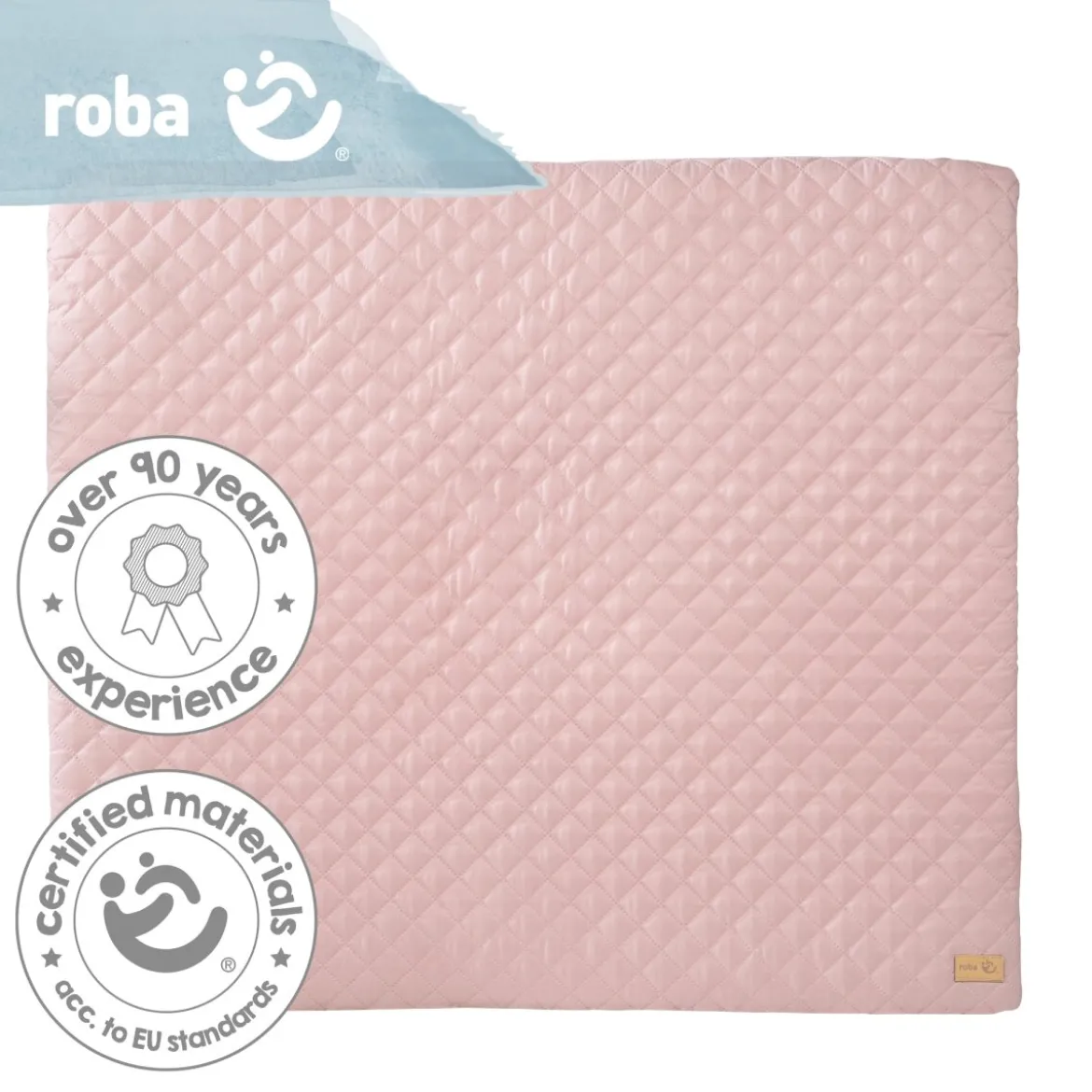 roba Wickelauflage soft 'roba Style', 85 x 75 cm, abwischbar, rosa/mauve - B-Ware neuwertig