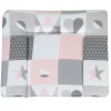 roba Wickelauflage, 85 x 75 cm, Happy Patch Rosa - B-Ware neuwertig