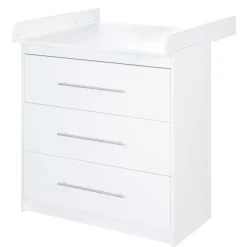 roba Wickelkommode 'Maren' mit abnehmbarem Aufsatz, schmal, 3 Schubladen, Wickelhöhe 90,5 cm - B-Ware