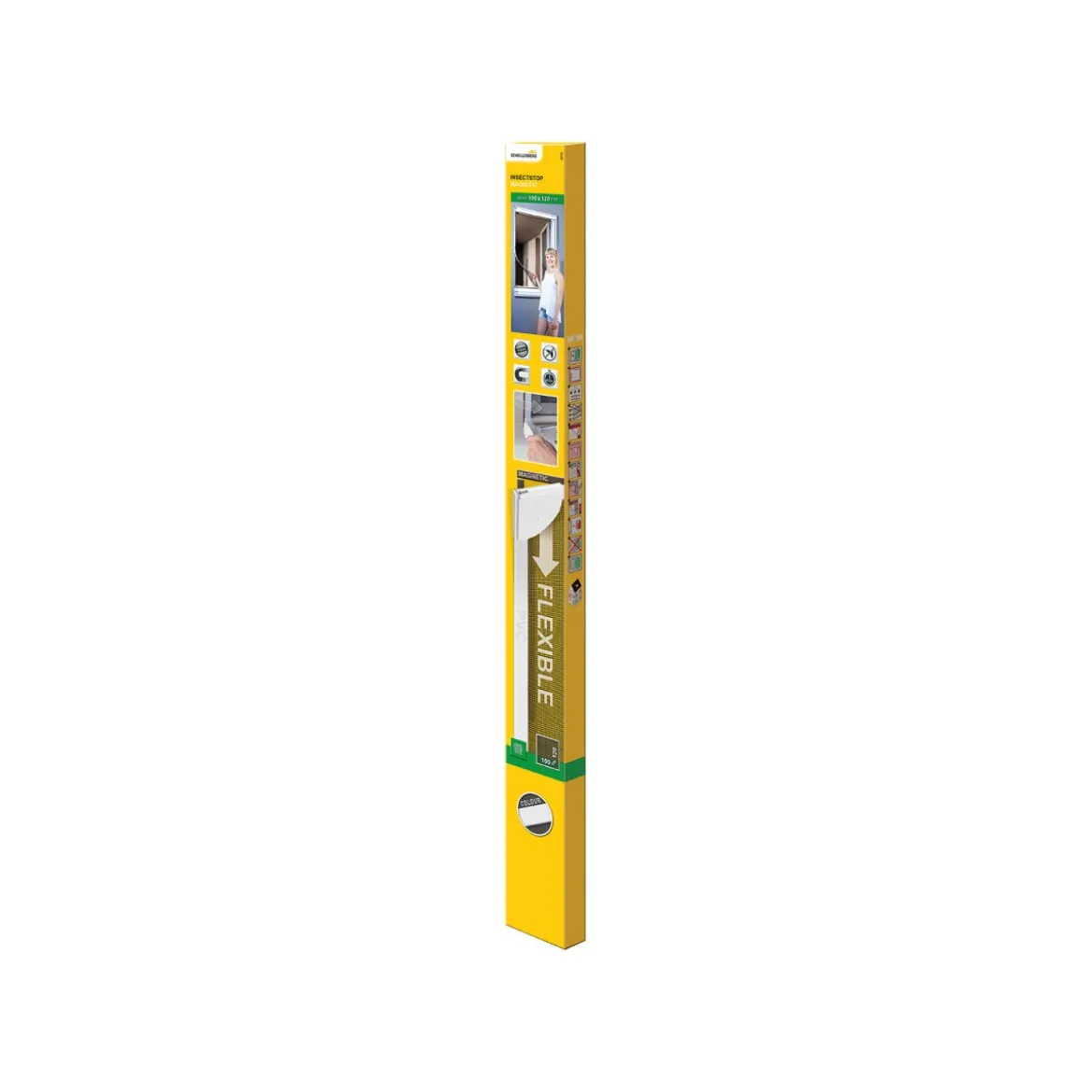 Schellenberg Insektenschutz Magnetrahmen 100 x 120 cm, weiß - B-Ware