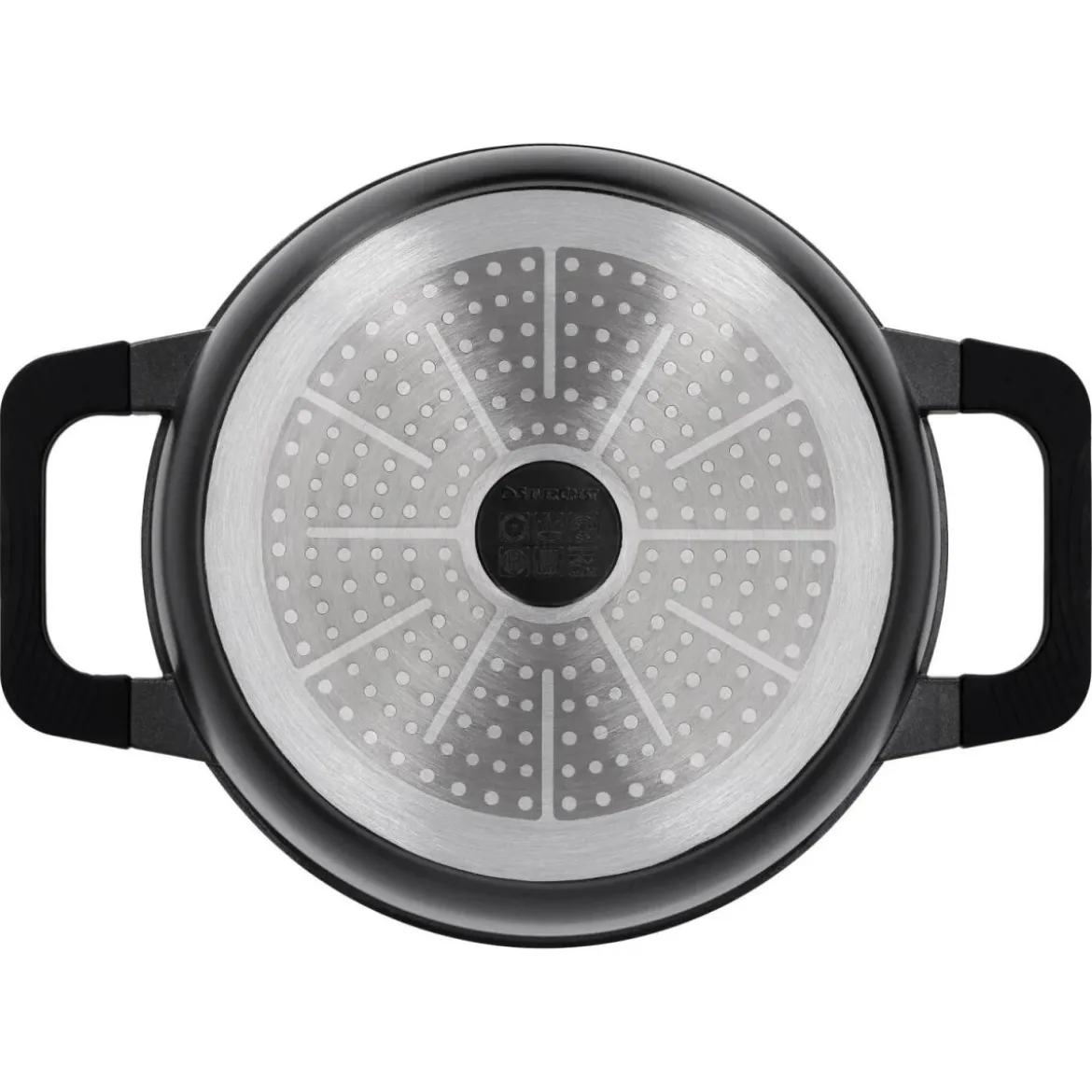 SILVERCREST® Aluguss-Kochtopf, Ø 24 cm, schwarz - B-Ware neuwertig