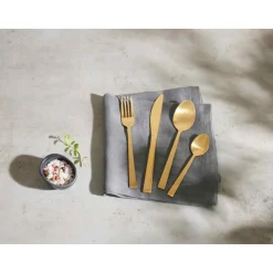 SILVERCREST® Besteck, aus Edelstahl, gold - B-Ware neuwertig