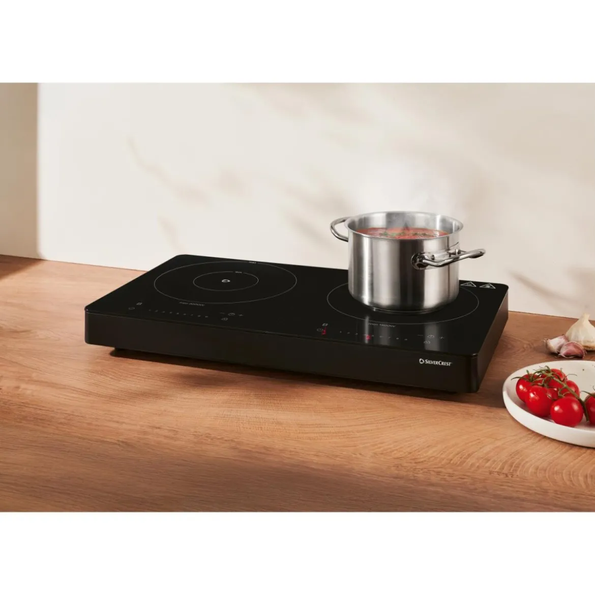 SILVERCREST® Doppelinduktionskochplatte 3500 SID F1 - B-Ware