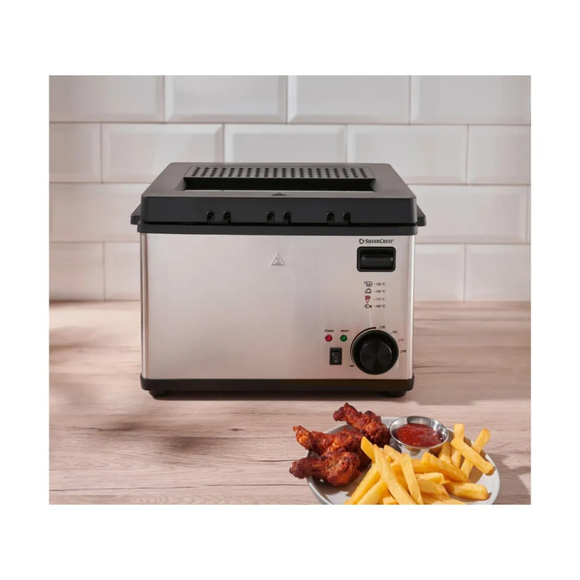SILVERCREST® Edelstahl-Fritteuse SEF3 2000 C5 - B-Ware gut