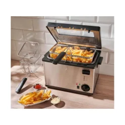 SILVERCREST® Edelstahl-Fritteuse SEF3 2000 C5 - B-Ware gut