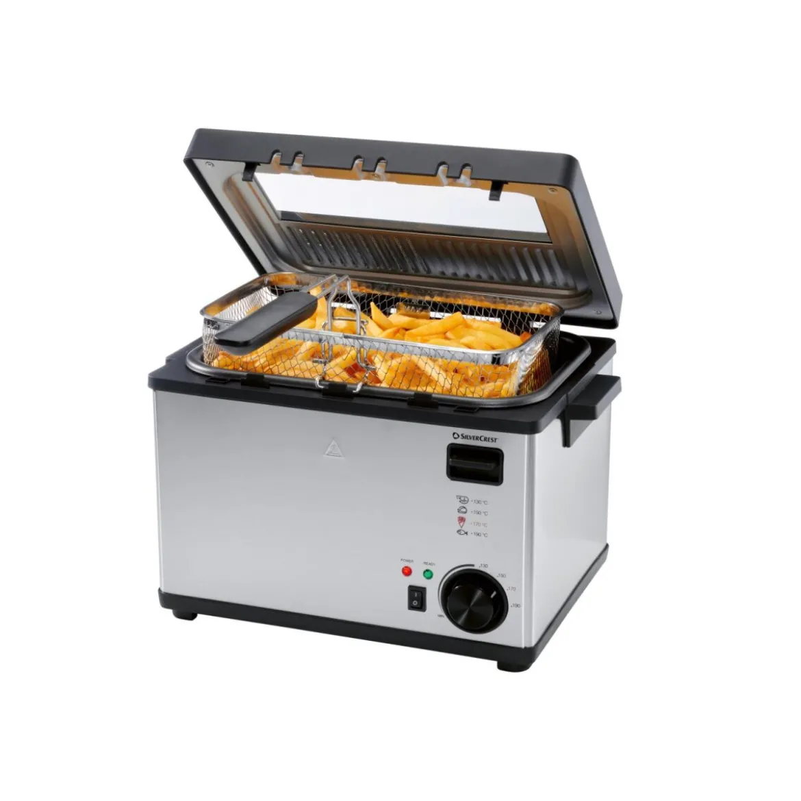 SILVERCREST® Edelstahl-Fritteuse SEF3 2000 C5 - B-Ware gut