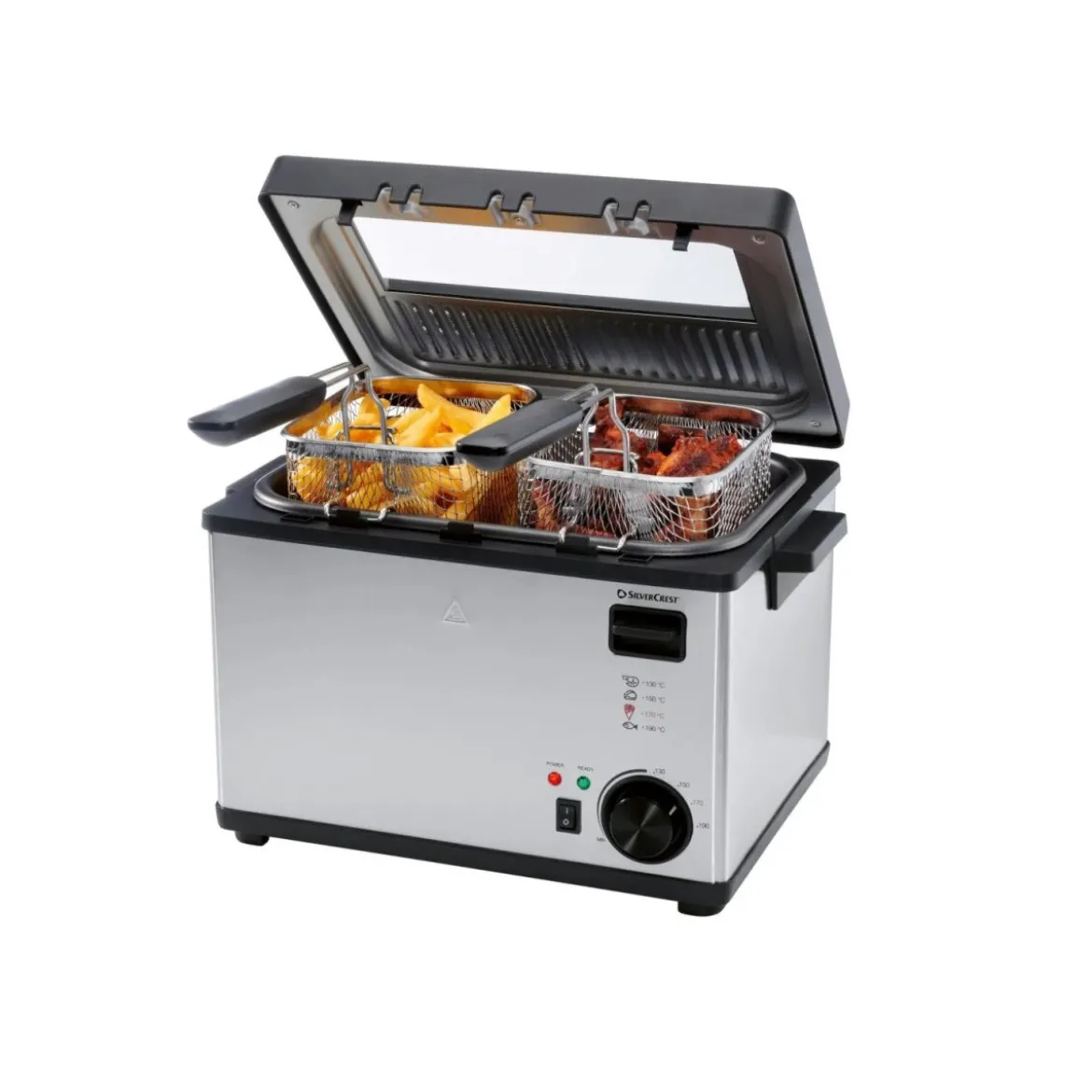 SILVERCREST® Edelstahl-Fritteuse SEF3 2000 C5 - B-Ware gut
