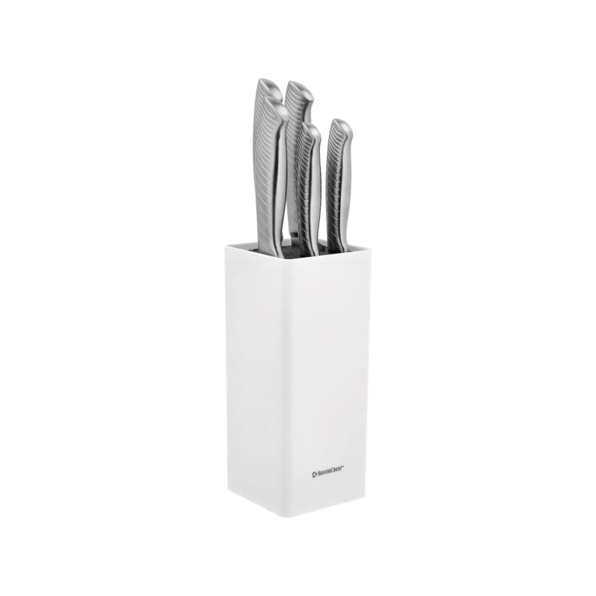 SILVERCREST® Edelstahl-Messerset, 6-tlg. (Edelstahl gebürstet) - B-Ware neuwertig