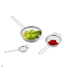 SILVERCREST® Edelstahl-Sieb-Set, 3 Stück - B-Ware neuwertig