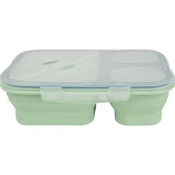 SILVERCREST® Faltbare Frischhaltedosen / Lunchbox, aus hitzebeständigem Silikon - B-Ware
