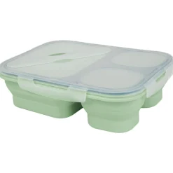 SILVERCREST® Faltbare Frischhaltedosen / Lunchbox, aus hitzebeständigem Silikon - B-Ware
