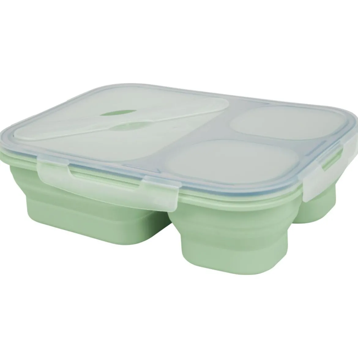 SILVERCREST® Faltbare Frischhaltedosen / Lunchbox, aus hitzebeständigem Silikon - B-Ware