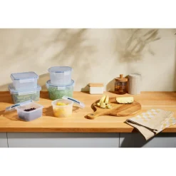 SILVERCREST® Frischhaltedosen-Set, 6-teilig (quadratisch & rund) - B-Ware sehr gut
