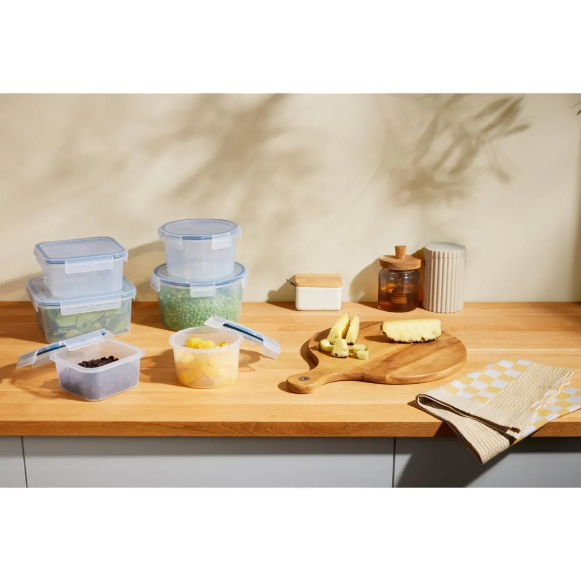 SILVERCREST® Frischhaltedosen-Set, 6-teilig (quadratisch & rund) - B-Ware sehr gut