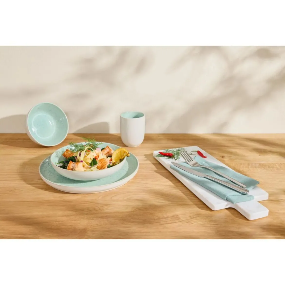 SILVERCREST® Geschirrset »Porto«, 24-teilig (Grün) - B-Ware sehr gut