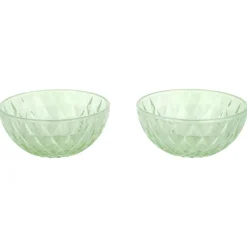 SILVERCREST® Glas-Eisbecher-Set / Glas-Eisschalen-Set (Schälchen/mint) - B-Ware neuwertig