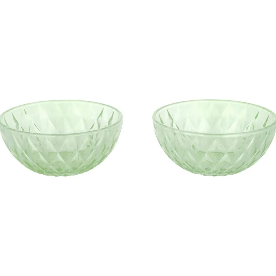 SILVERCREST® Glas-Eisbecher-Set / Glas-Eisschalen-Set (Schälchen/mint) - B-Ware neuwertig