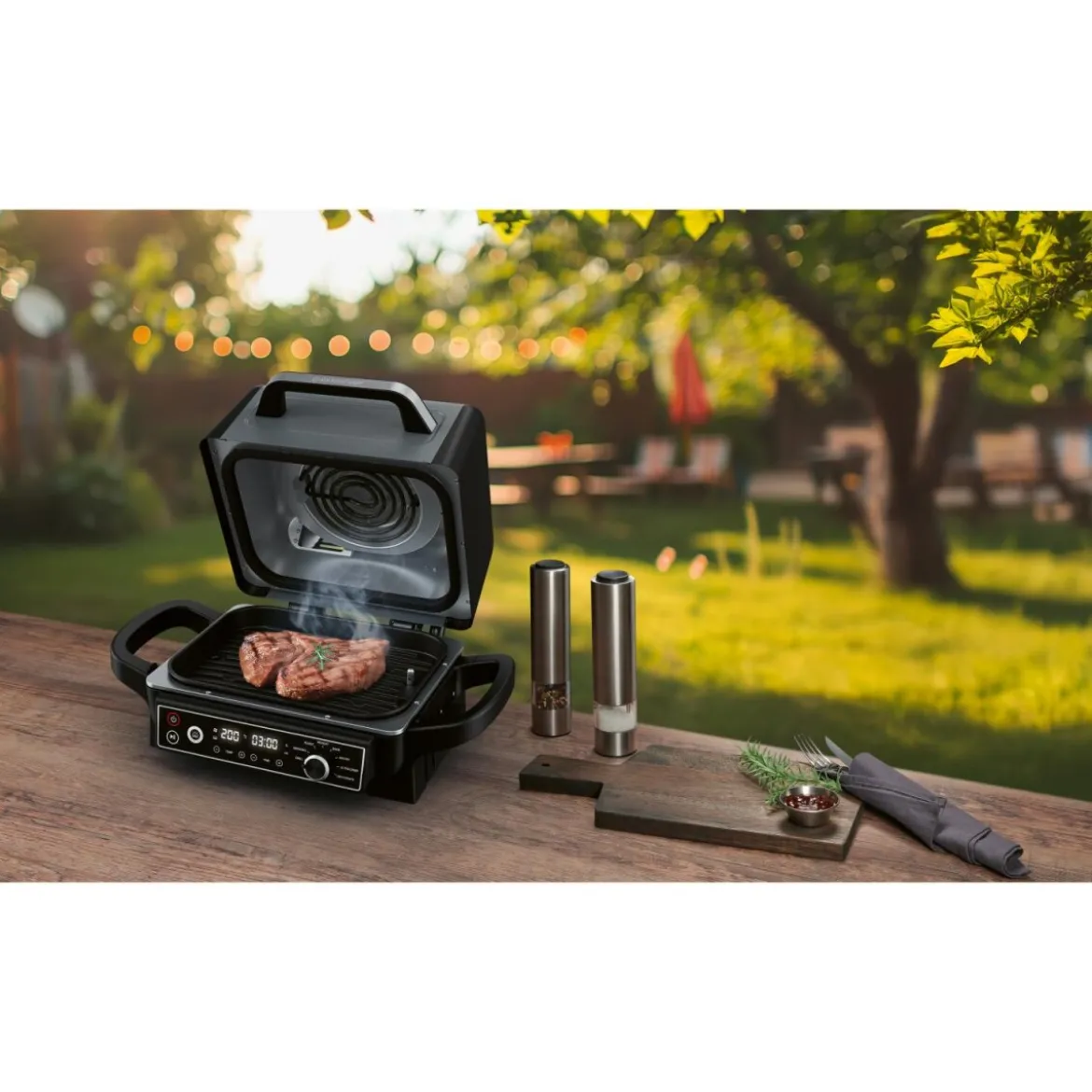 SILVERCREST® Grill und Smoker, elektrisch - B-Ware neuwertig