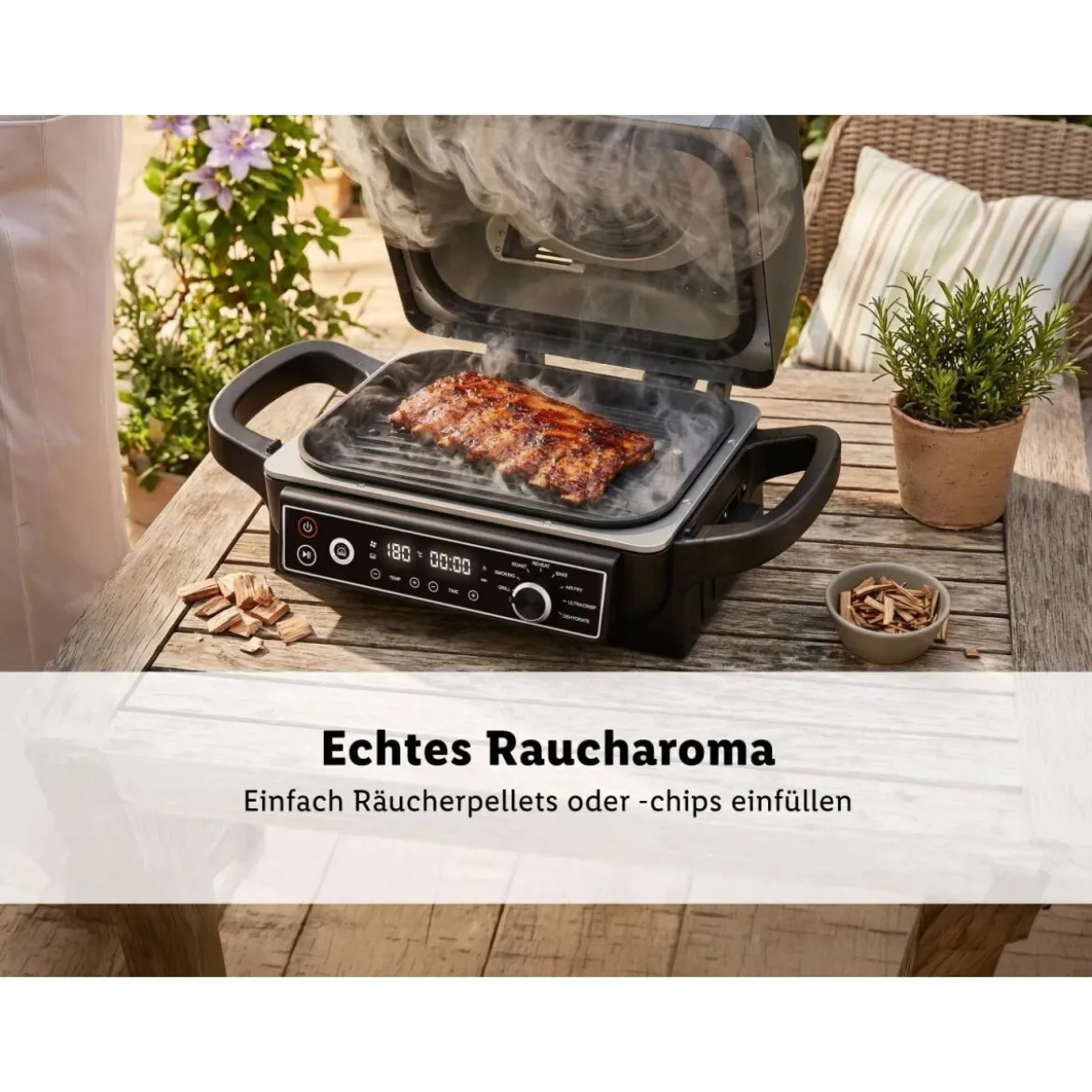 SILVERCREST® Grill und Smoker, elektrisch - B-Ware neuwertig