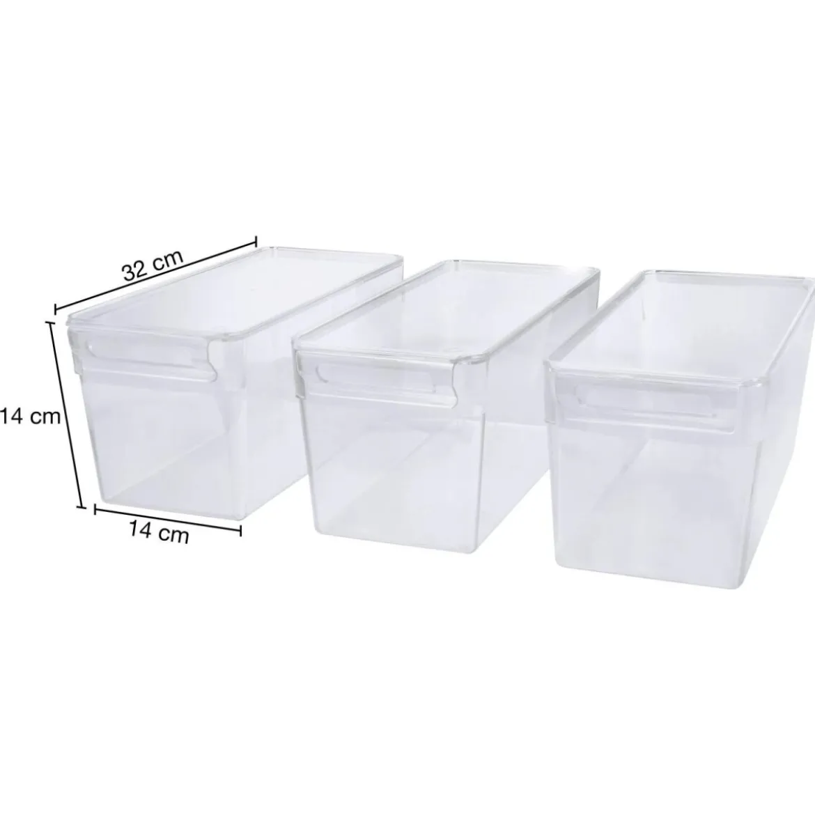 SILVERCREST® Kühlschrank Organizer mit Deckel, 3er Set - B-Ware
