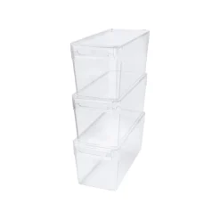 SILVERCREST® Kühlschrank Organizer mit Deckel, 3er Set - B-Ware