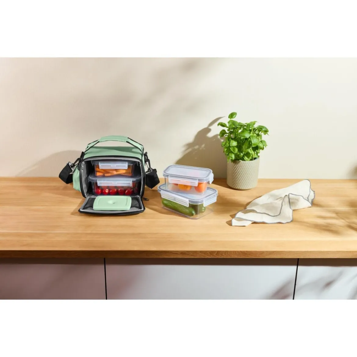 SILVERCREST® Kühltasche mit Frischhaltedosen-Set, 5-teilig - B-Ware