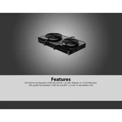 SILVERCREST® KITCHEN TOOLS Doppelkochplatte »SDK 2500 E1« - B-Ware