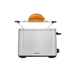 SILVERCREST® KITCHEN TOOLS Doppelschlitz-Toaster Edelstahl »STE 850 E1« (Silber) - B-Ware neuwertig